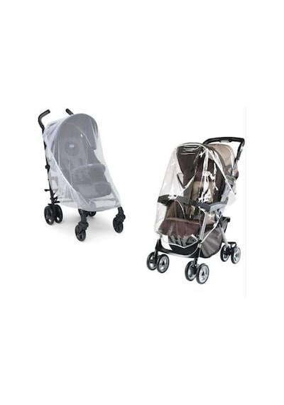 Tois Baby Bebek Arabası Puset Yağmurluk Sineklik Kış Yaz Örtü Beyaz