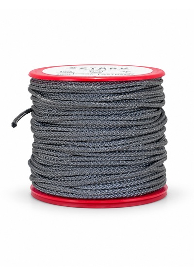 2 Mm Polyester Kordon İp 30 Metre Çok Amaçlı Düşük Esnemeli Antrasit