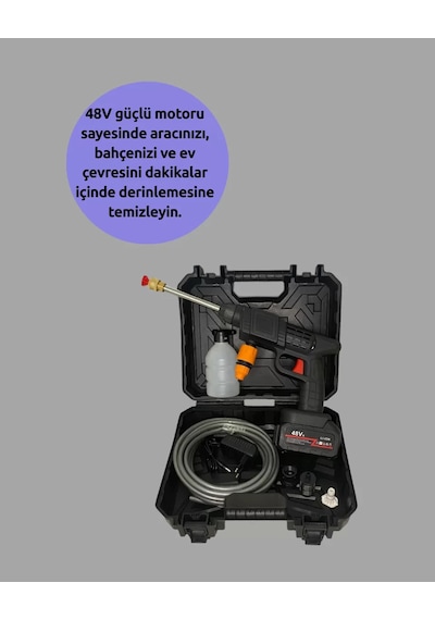 Kablosuz Taşınabilir Basınçlı Yıkama Tabancası Köpük Şişeli Cn