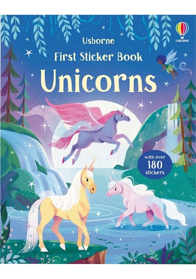 First Sticker Book Unicorns (First Sticker Books)- Usborne