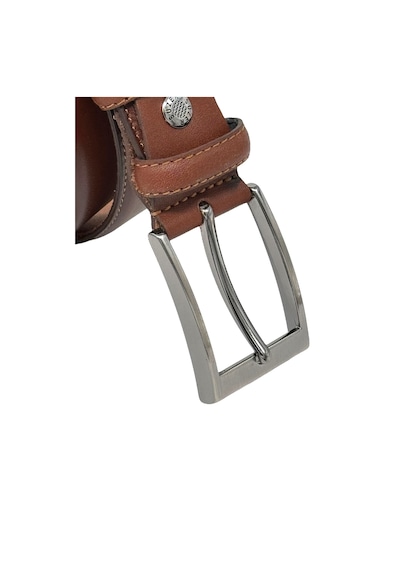 Süzer Deri 3.5 Cm. Klasik Hakiki Deri Dikişli Model Düz Renk Erkek Kemer Açık Kahverengi Açık Kahverengi
