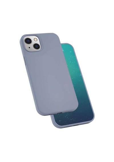 Apple Uyumlu iPhone 13 Mini Uyumlu Zore Silk Silikon-lila Lila -