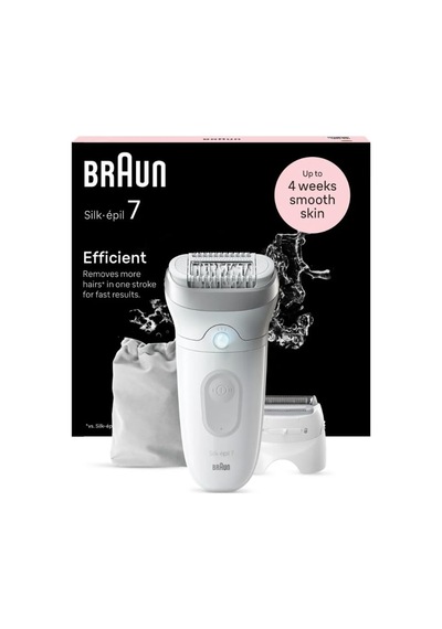 Braun Silk-épil Se7-041 Islak Ve Kuru Depiladora Eléctrica 3 Kablo Gris