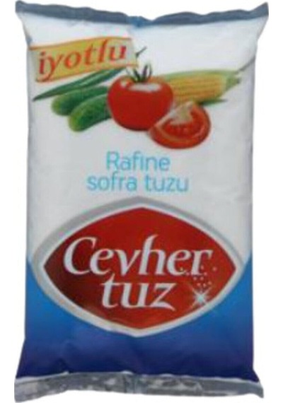 Cevher Rafine İyotlu Sofra Tuzu 1500 G
