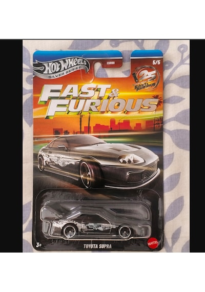 Hot Wheels Siver Series Fast&furious 5'li Set Supra,eciples,honda Civic,mazda Ve Dodge Gri - Gümüş