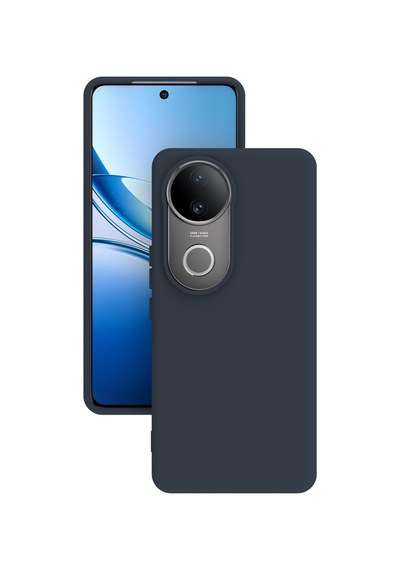 Vivo V50 5g Kılıf Kamera Korumalı Silikon Rubber Arka Kapak Lacivert