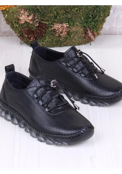 Mariotto Hakiki Deri Günlük Kadın Casual Ayakkabı Ckr01062 siyah