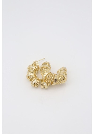 Vıp Küpe 14 K-17152 30mm Çok Renkli