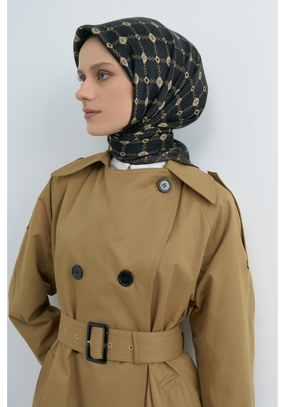 Armine Saf İpek Sura Eşarp-2026 İlkbahar-yaz- 953000d Siyah-Gold