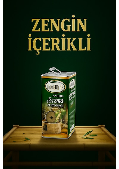 Vakıfbirlik Natürel Soğuk Sıkım Sızma 4 5l Zeytinyağı