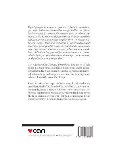 Asiye Kabahat'Ten Şarkılar Dinlediniz - Karin Karakaşlı - Can Yayınları