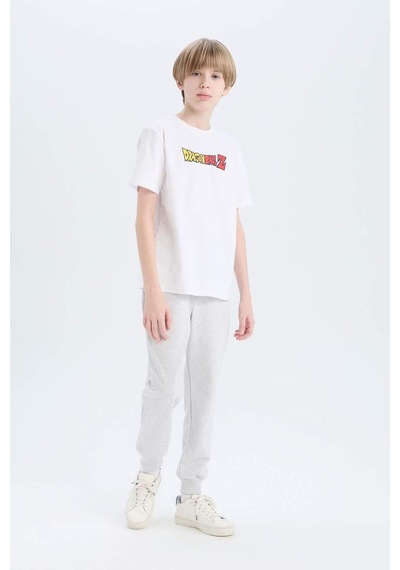 DeFacto Erkek Çocuk Dragon Ball Bisiklet Yaka Sırt Baskılı Kısa Kollu Tişört E3120A825SMWT34
