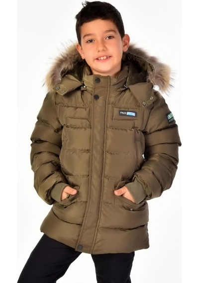 Benitto Kids Benittokids Natürel Kürklü Erkek Çocuk Şişme Mont 51246