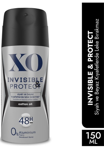 Xo Deodorant Erkek 150ml Invisible Protect