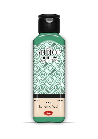 Akrilik Boya 140 Ml Bohemya Yeşili 3706 Bohemya Yeşili