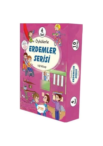 4. Sınıf Öykülerle Erdemler Serisi Seti - 10 Kitap Takım - Ülkü Duysak - Yuva