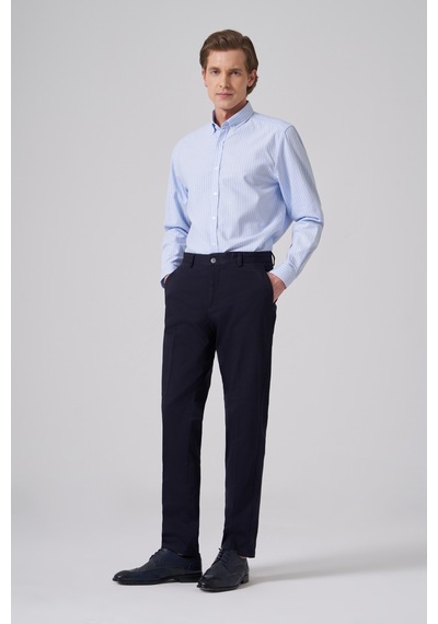 Morven Erkek Lacivert Pamuk Trend Dynamic Fit Chino Pantolon 26ms003020200 Lacivert
