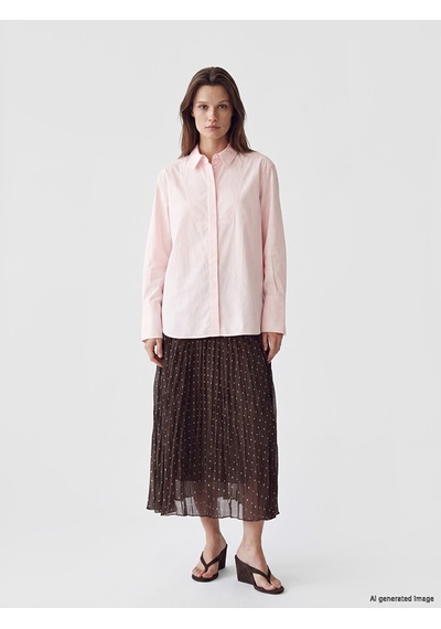 Lcw Modest Pembe Poplin Kadın Gömlek Tunik