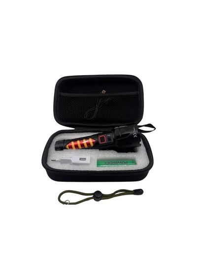 Powerdex Pd-8800 El Feneri 2000 Lümen Yağmura Dayanıklı Alüminyum Gövde İle Yüksek Performans Siyah
