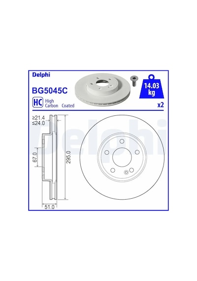 Mercedes B180d W247 Fren Diski On 2019-2020 Delphı Bg5045c 2adettir