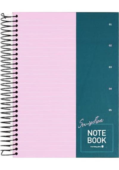 Morning Glory 10000 Çizgili Defter 26x19 Cm Pembe 11131-88964