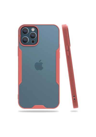 Tedar Apple Uyumlu iPhone 12 Pro Max Kılıf Platin Silikon - Pembe Najmaddin standart