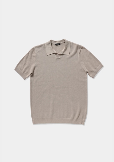 Colin's Colins Regular Fit Polo Yaka Düz Erkek Taş Kısa Kol Kazak Cl1082172 Q1.v2 Stn
