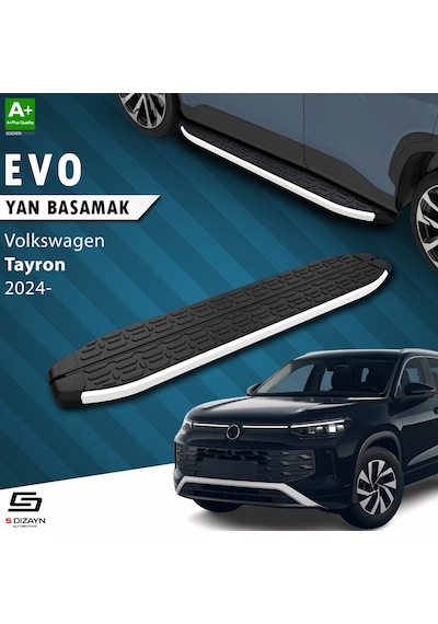 S-dizayn Vw Tayron 2 Evo Aluminyum Yan Basamak 193 Cm 2024 Üzeri A+ Kalite