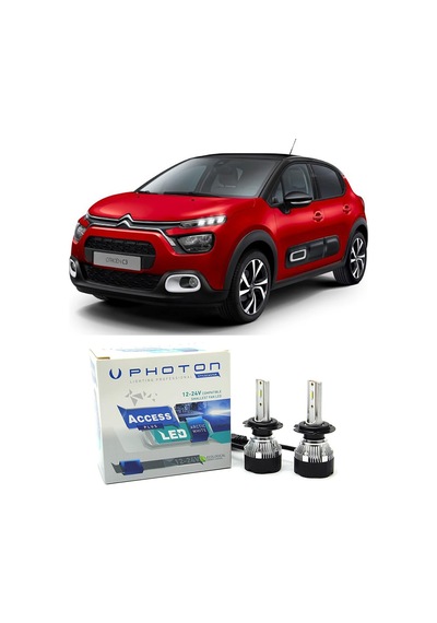 Citroen C3 Uzun Far Ampulü H7 Access Yeni Seri Beyaz 2016-2020