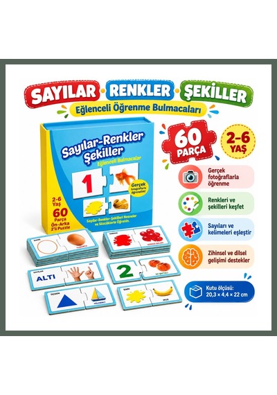 Bezos 1444 Eğlenceli Bul Sayılar Renkler Şekiller Bzstk