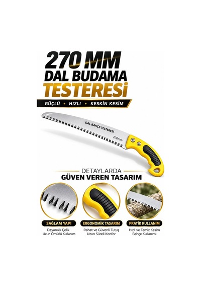 Dal Budama Testeresi 270 Mm Ağaç Kesme İçin