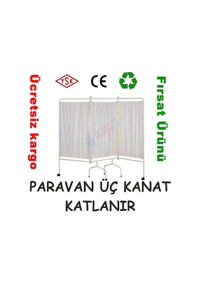 Paravan Üç Kanat Katlanir