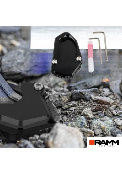 Bmw Motorrad 1300 Gs Alüminyum Durdurma Ayağı Genişleticisi - Siyah
