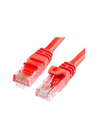 0.2M Cat6 Kablo - 23 Awg - Kırmızı - 20Cm Cat 6 Kablo