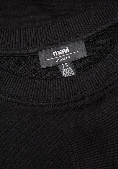Mavi - Mavi Logo Baskılı Siyah Sweatshirt 6s10034-900