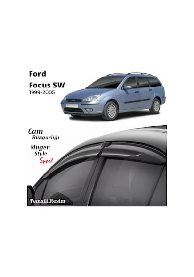 Ford Focus 1 Sw Cam Rüzgarlığı