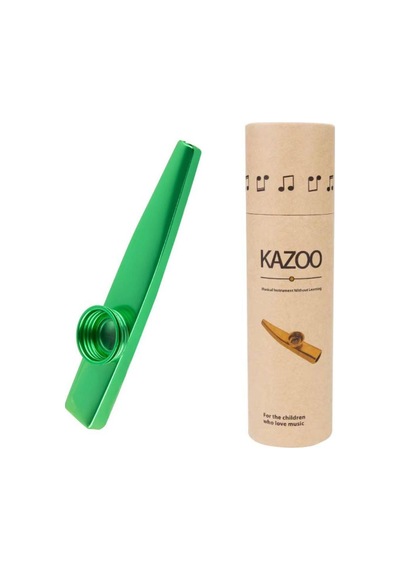 Mk-01g Metal Kazoo Kutulu Alüminyum Alaşım Yeşil