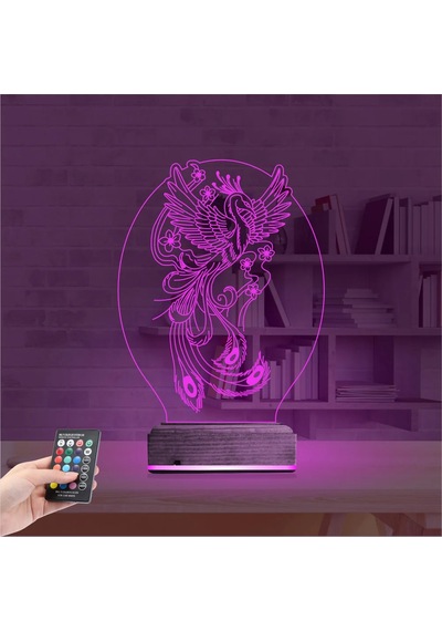 Luvivia Anka Kuşu 3d Lamba - Masa Gece Lambası Şeffaf