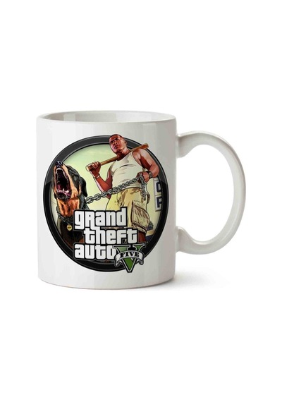 Grand Theft Auto Porselen Kupa Bardak Beyaz