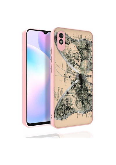 Nourthkiingdom Redmi 9a Kılıf Desenli Kamera Korumalı Parlak Nrtk Nora Kapak - No4 NO4