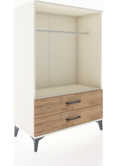 Hyperion Dolap Tek Raflı 2 Çekmeceli Tek Askılı 88x44x134 Ayt... Aytaşı