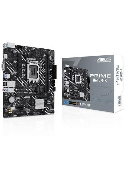 Asus Prıme H610m-k Ddr5 5600mhz 1xvga 1xhdmı 1xm.2 Usb 3.2 Matx 1700p 12. / 13. Ve 14. Nesil İşlemci Uyumlu -55652