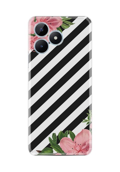 Realme 50 Pro 4g Kılıf Desenli Silikon Strip Flowers 2 1409