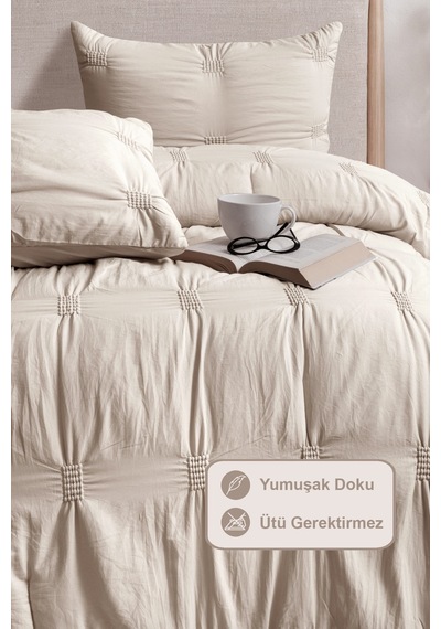 Elart Bianca Çift Kişilik Comfort Set Vizon