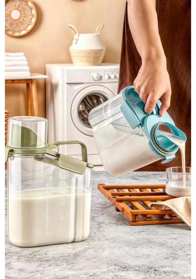 Flora Çok Fonksiyonlu Contalı Sızdırmaz Un Bakliyat Deterjan Saklama Kabı 1100 ML 3'lü Set