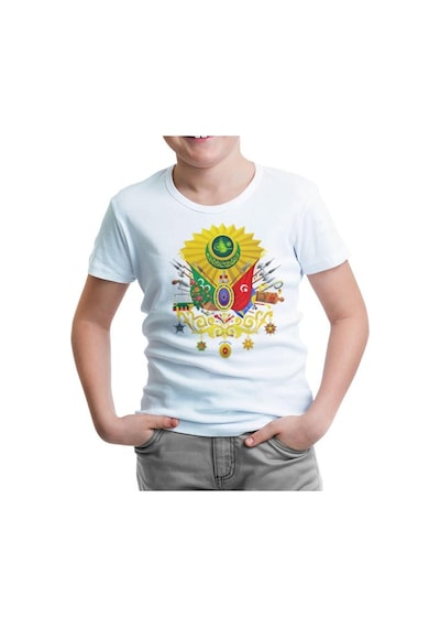 Lord Tshirt Osmanlı Arması Iı Beyaz Çocuk Tshirt