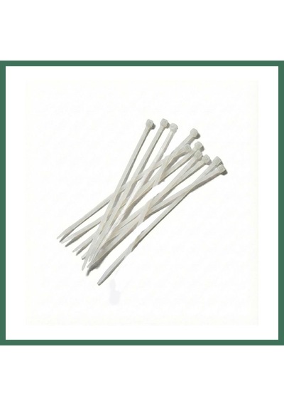 En-cag Kablo Bağı Kelepçe Cırt 4,8x400mm 10'lu Beyaz Bss Standart