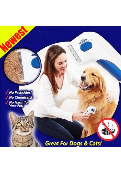 Flea Dtor Kedi Ve Köpekler İçin Pilli Pire Tarağı Çok Renkli