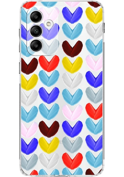 Samsung Galaxy M13 İle Uyumlu Water Color 1 Kamera Korumalı Şeffaf Kılıf Şeffaf