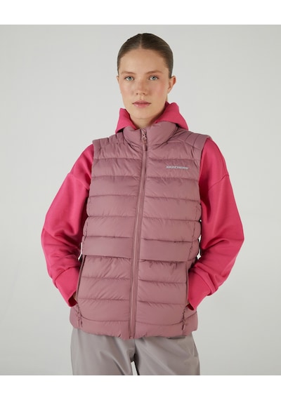 Skechers W Outerwear Padded Vest Kadın Pembe Yelek S242319-620 Pembe